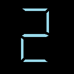 色付き数字　1to9