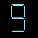 色付き数字　1to9