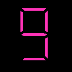 色付き数字　1to9