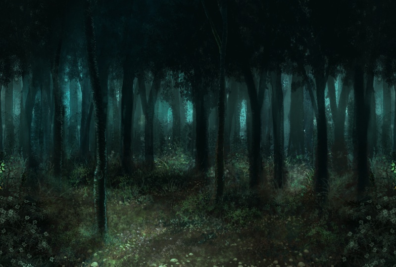 背景/暗い森