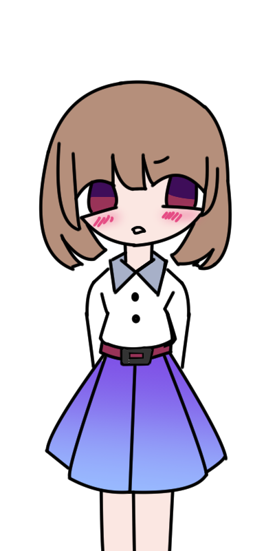 暗い瞳の女子