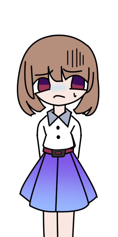 暗い瞳の女子