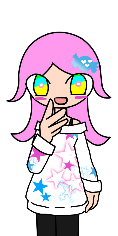 ピンク髪女子