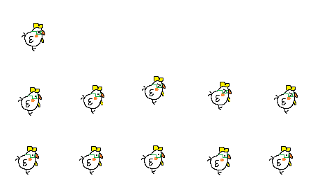 ラズベリーにわとり＆いち子ちゃん＆伊予柑にわとり