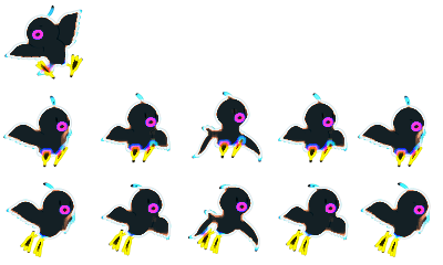 ネオンなグラフィック4点セット