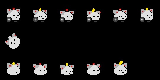 点滅パトカーねこ（レトロ）