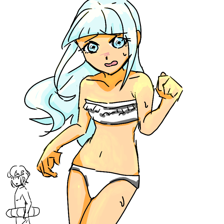 水着姿のパンドラ