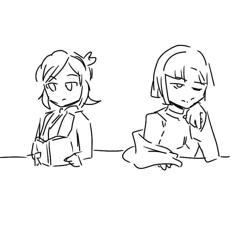 気まずいケーティとマティス。