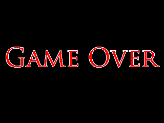 Game Overメッセージ