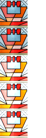 デウスエクスマキナのステンドグラスブロック