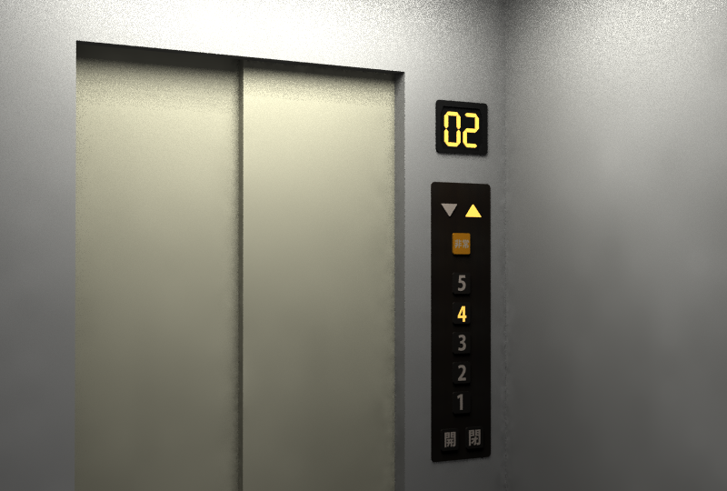 エレベーター内部