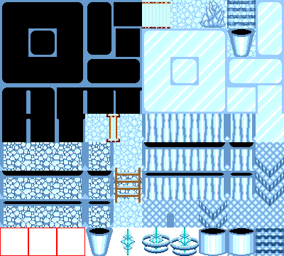 氷のダンジョンのマップチップ