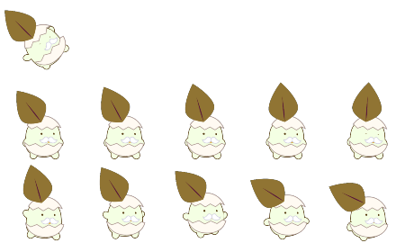 超可愛い生まれたばかりのキャラ
