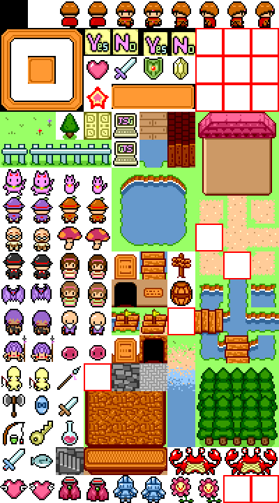 【WWA素材】ファンタジーアイランド２レトロゲーム風素材セット