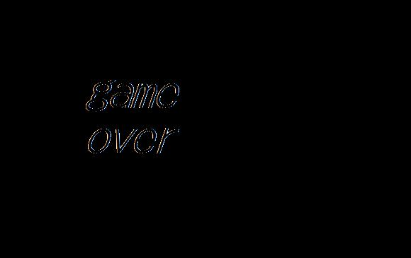 GAME OVER BLACK