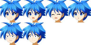 pli-logキャラクター「プリシーユ」＆「芸夢」＆「萌穂」顔グラフィック